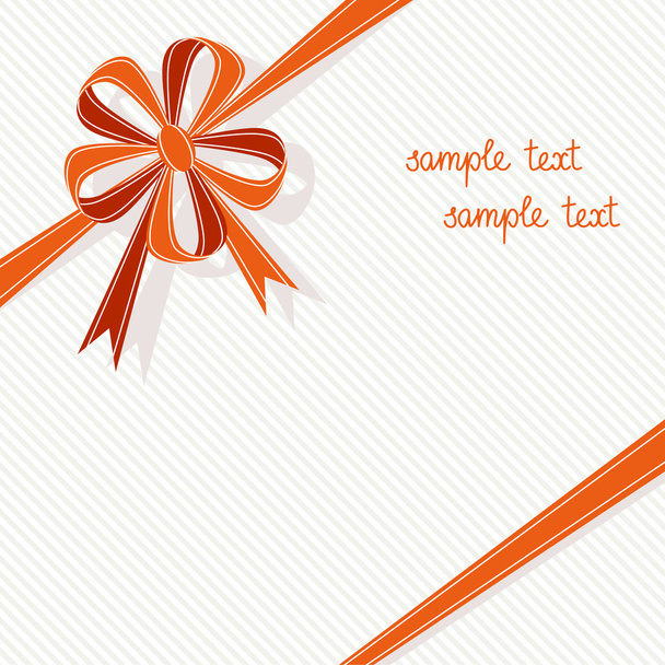 Background with flower bow - Vector, imagen