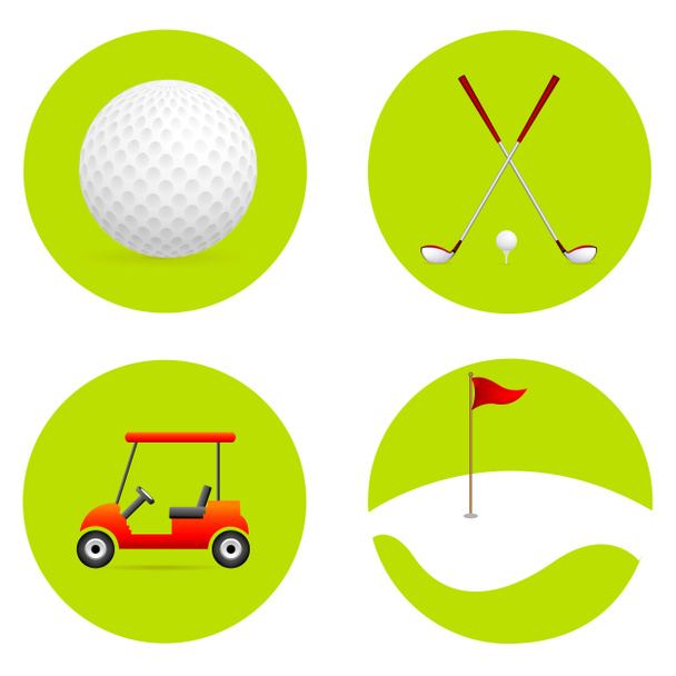 Golf pictogrammen - Foto, afbeelding
