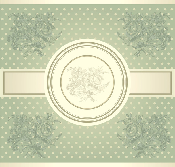 Classical wall-paper with a flower pattern. - Vektor, Bild