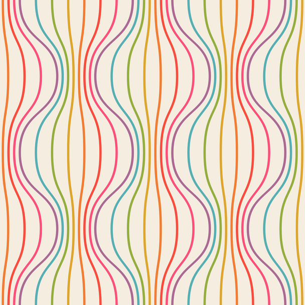 Seamless pattern with wavy lines - Vector, Image