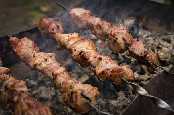 Barbecue outdoors - Photo, Image
