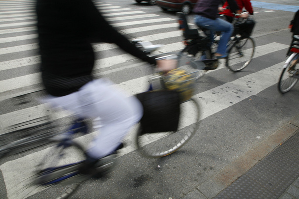 Cyclists rush hour - Photo, Image