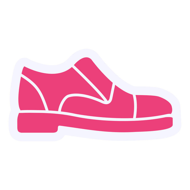 Ayakkabı. Web simgesi basit illüstrasyon - Vektör, Görsel