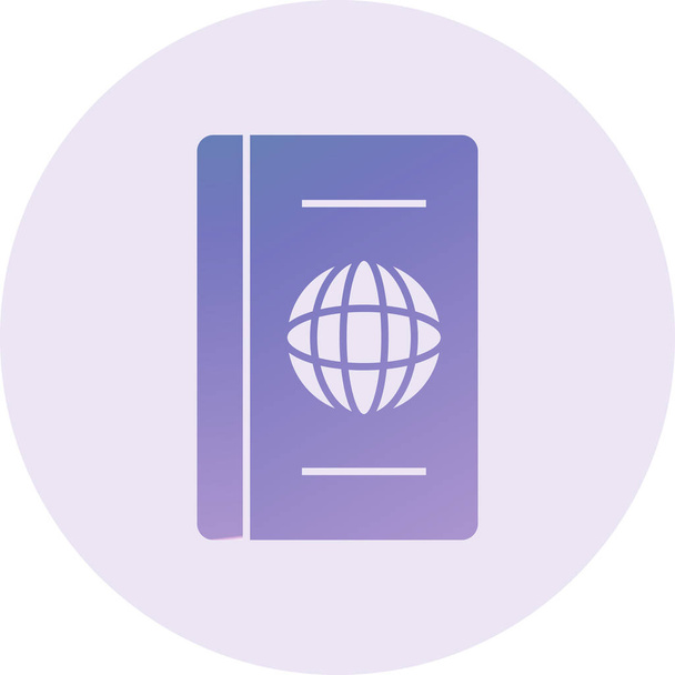 passport icon vector illustration - Vector, Image