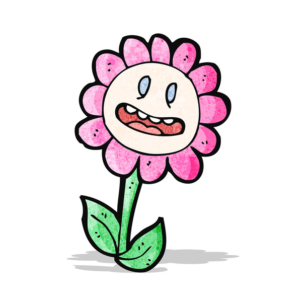 λουλούδι χαρακτήρα κινουμένων σχεδίων - Διάνυσμα, εικόνα