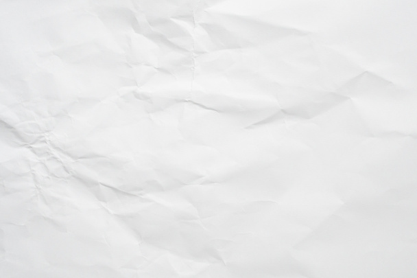 White crumpled and creased paper texture background - Foto, Imagen