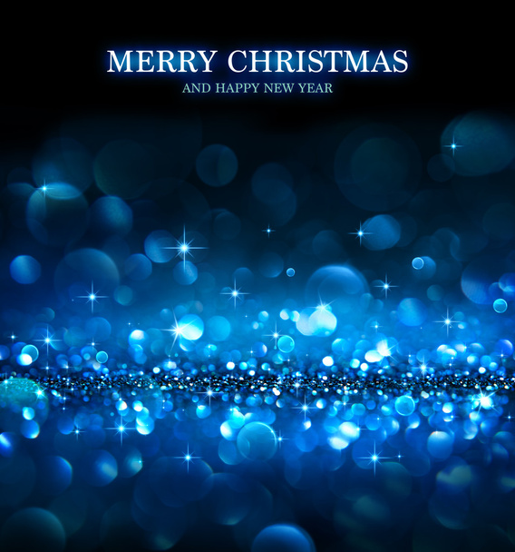 Рождественский фон - сияющие блестки - синий
 - Фото, изображение