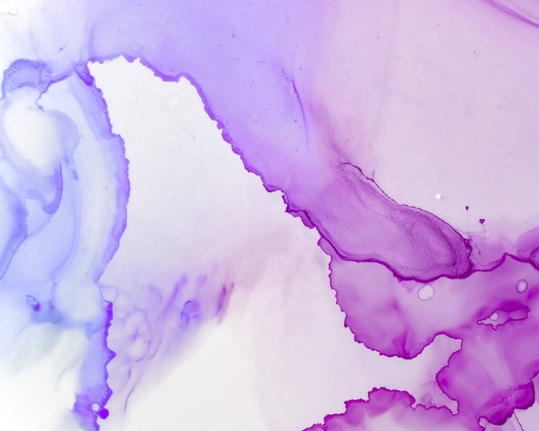 Ethereal Paint Texture. Liquid Ink Wash Wallpaper. Lilac Creative Oil Painting. Sophisticated Color Marble. Ethereal Paint Pattern. Alcohol Ink Wave Background. Mauve Ethereal Art Texture. - Photo, Image