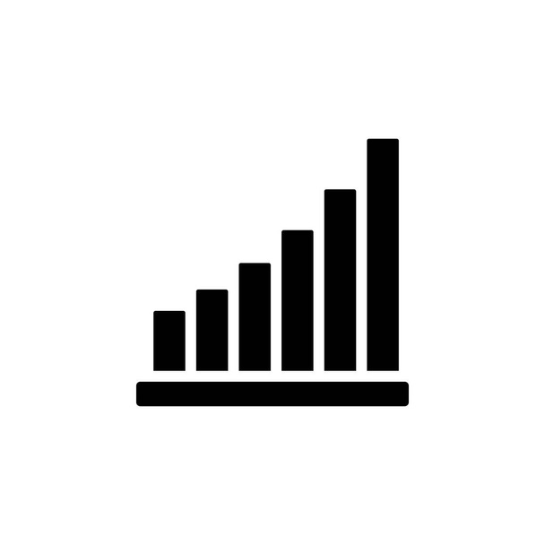 Chart graph diagram bar histograms icon. Simple business performance icons for ui and ux, website or mobile application on white background - ベクター画像