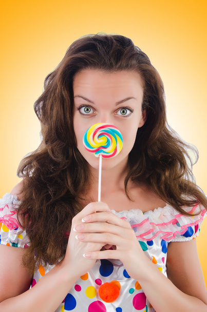 Woman with lollipops - Photo, Image