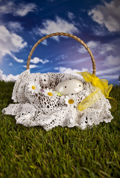 Easter bunny en kip - Foto, afbeelding