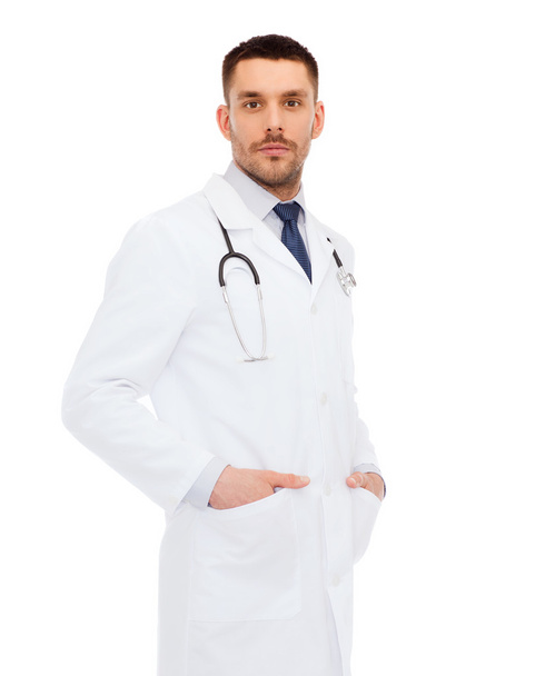male doctor with stethoscope - Φωτογραφία, εικόνα