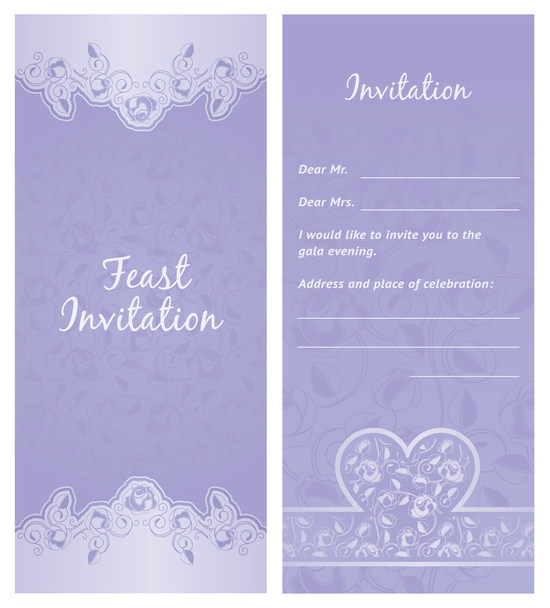 Feast-invitation, background - Vektor, Bild