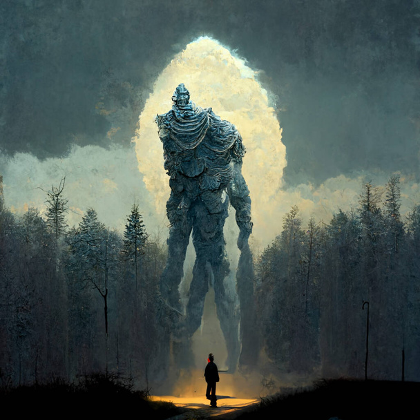 Silver giant. Photo art - Photo, image