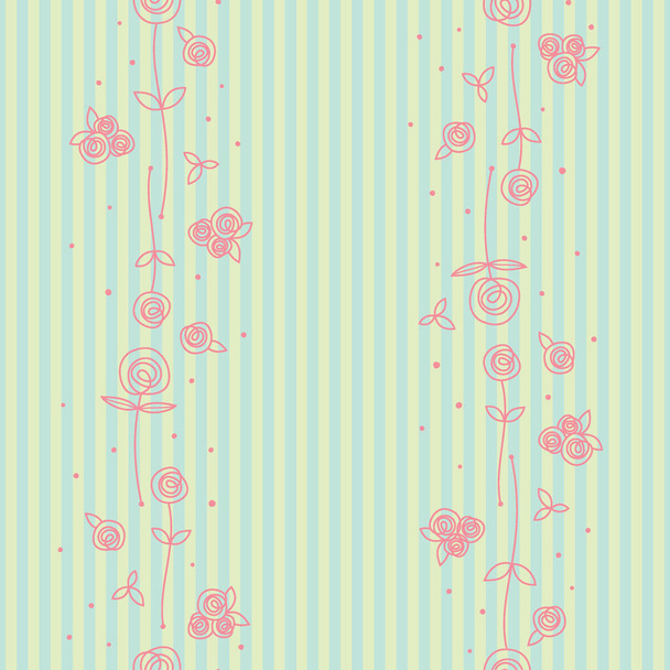 This seamless hand drawn pattern is a scalable vector, making it ideal for backgrounds, textiles, gift-wrapping, decorative papers, backgrounds, greeting cards, wallpaper and more - Vektor, Bild
