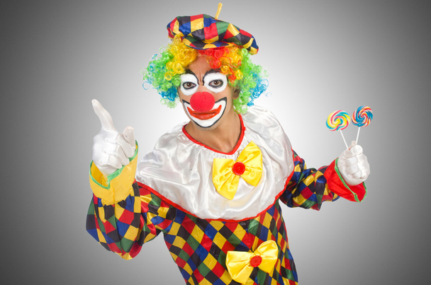 klaun s lízátka - Fotografie, Obrázek
