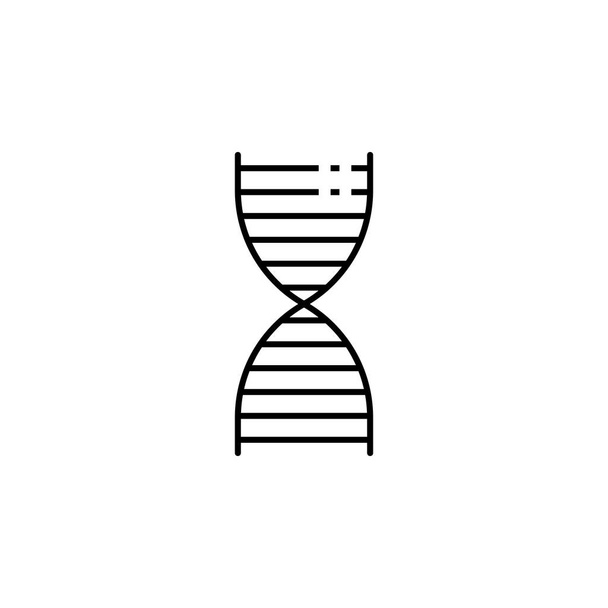 dna icon. Element of scientifics study icon for mobile concept and web apps. Thin line dna icon can be used for web and mobile on white background - Vektör, Görsel