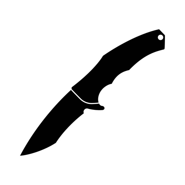 Knife icon. Black knife icon. Isolated knife symbol. Vector illustration. - Vektor, obrázek