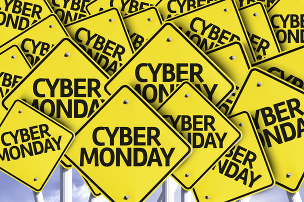 Cyber Monday.Road sign - Photo, Image