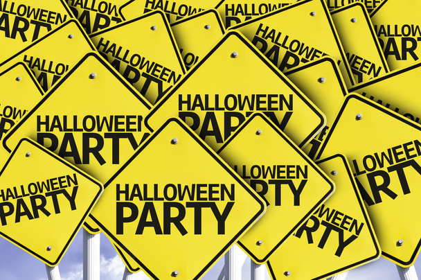 Halloween Party.Road señal
 - Foto, imagen