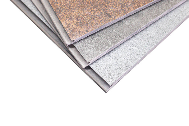 PVC Polymer Vinyl vzorek pro zákazníky na výběr podlahové konstrukce v kopírovacím prostoru  - Fotografie, Obrázek