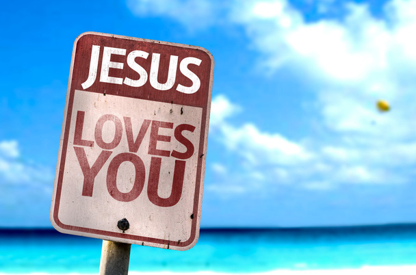 Jesus ama Você assina
 - Foto, Imagem
