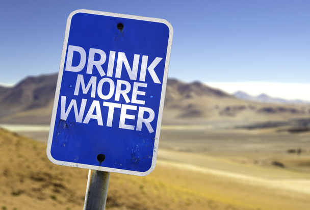 Drink meer Water sign - Foto, afbeelding
