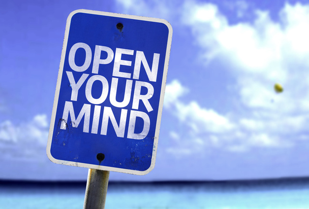 Open Your Mind teken - Foto, afbeelding