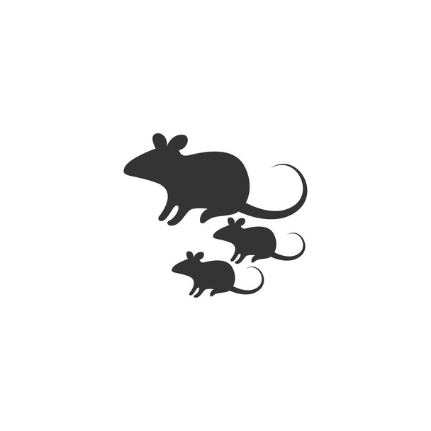 Rats icon logo design illustration template - Vector, Imagen