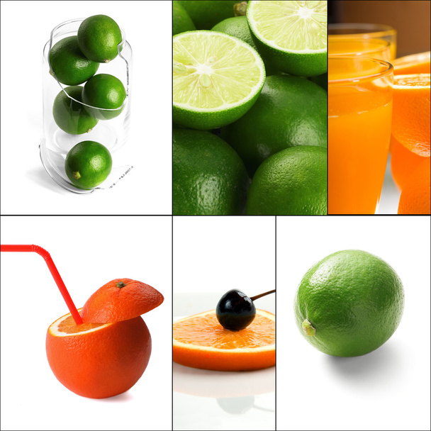citrusové plody koláž - Fotografie, Obrázek