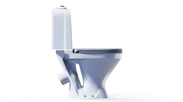 3d rendering of a toilet isolated in white studio background - Foto, Imagem