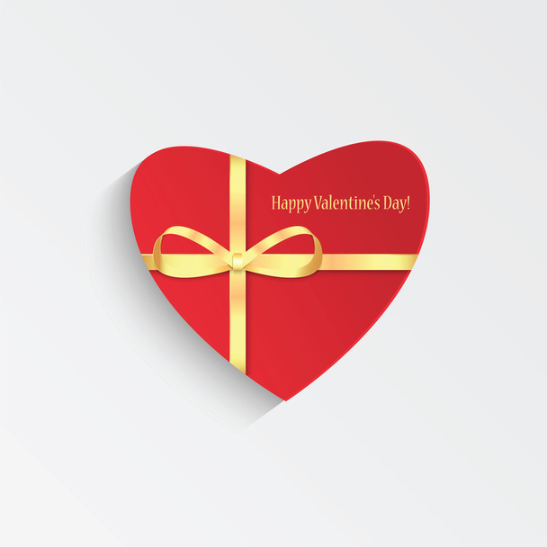 Carte cadeau en forme de coeur pour la Saint-Valentin
 - Vecteur, image