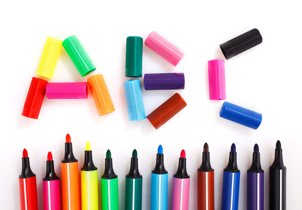 Colored bright markers - Photo, Image