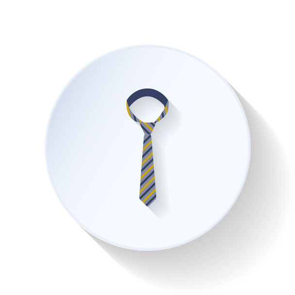 Necktie flat icon - Vector, afbeelding