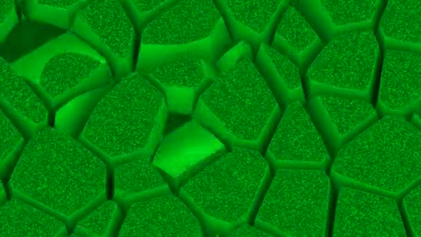 Pedras cor-de-rosa e verdes. Desenho.Um fundo claro em abstração com a quebra de partes do chão e ligação entre si. Imagens 4k de alta qualidade - Filmagem, Vídeo