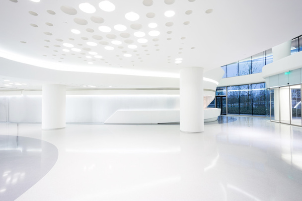 Futuristic modern office building interior - Photo, Image