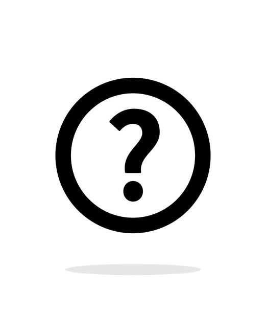 Question icon on white background. - Vector, Image