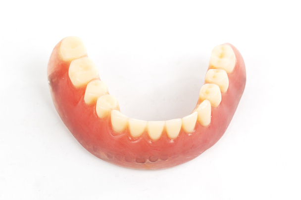 Prótesis de dientes falsos
  - Foto, imagen