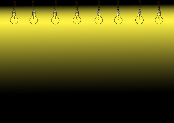 Сияющие лампочки
 - Вектор,изображение