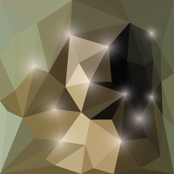 Abstraktní geometrické polygonální trojúhelníkové pozadí se zářivými světly pro použití v designu - Vektor, obrázek