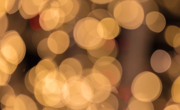 Weihnachtslicht, abstrakter kreisförmiger Bokeh-Hintergrund - Foto, Bild