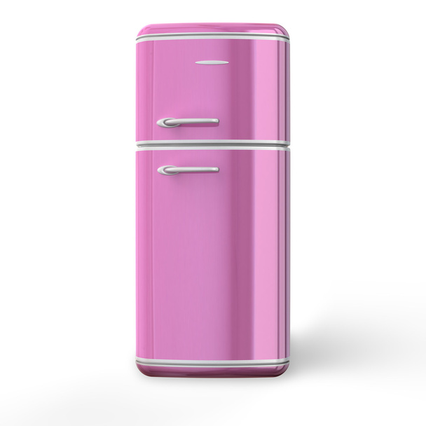 Pink a retro the fridge - 写真・画像