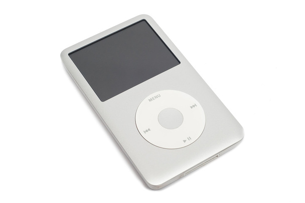 Pavlograd, Ukraine - December 4, 2014: iPod classic 160 Gb. Stud - Photo, Image