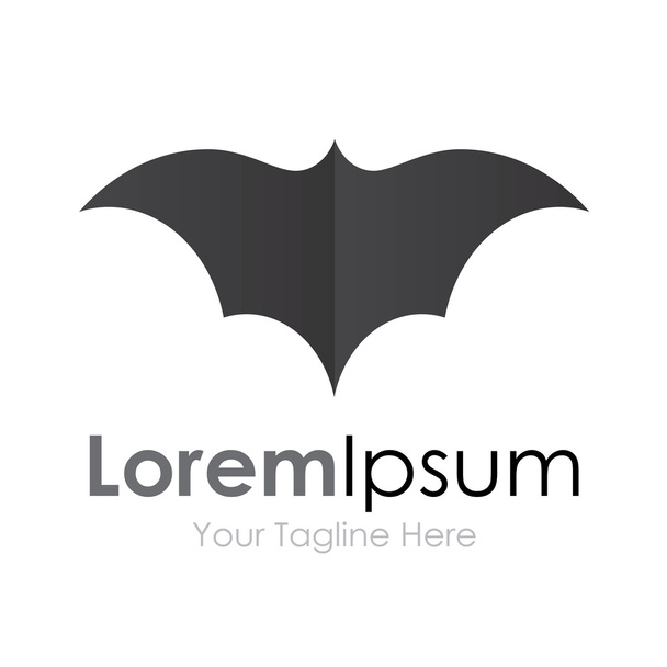 Graue Batman Fledermaus offene Flügel fliegen Konzept Elemente Symbol-Logo - Vektor, Bild