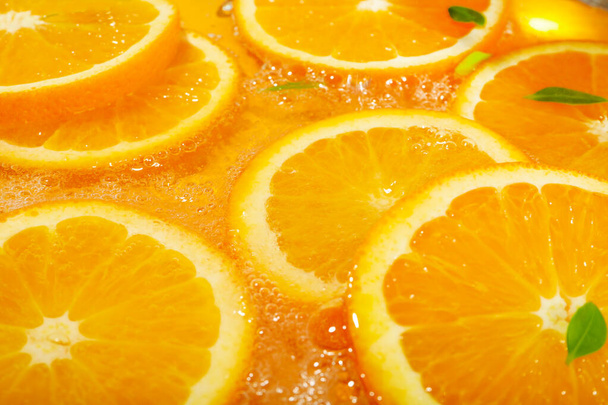 Concept of summer and freshness, orange slices - Photo, Image