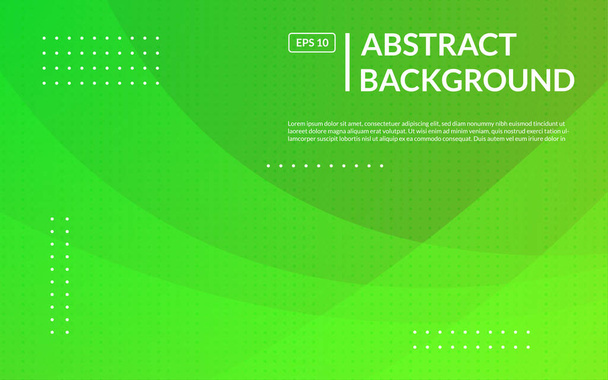 Minimal geometric green abstract background, dynamic shape composition landing page backgrounds. eps10 vector - Вектор, зображення
