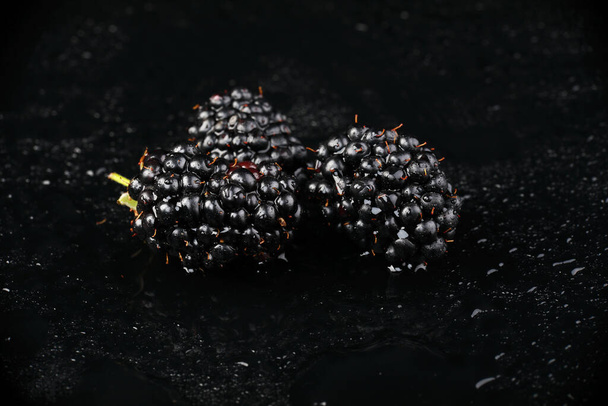 big black blackberry in the studio - Fotoğraf, Görsel