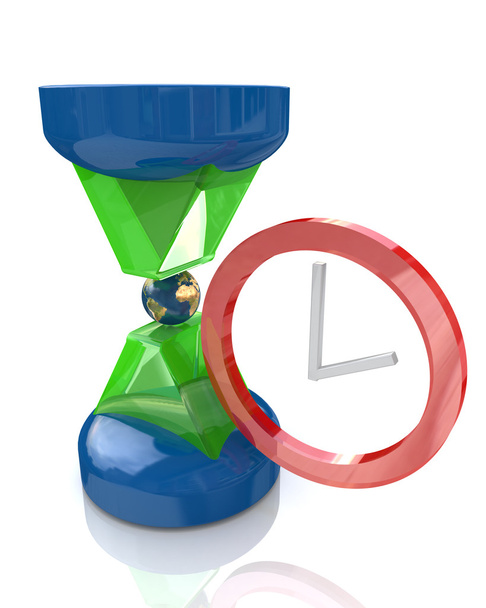 modern hourglass - time concept - Φωτογραφία, εικόνα