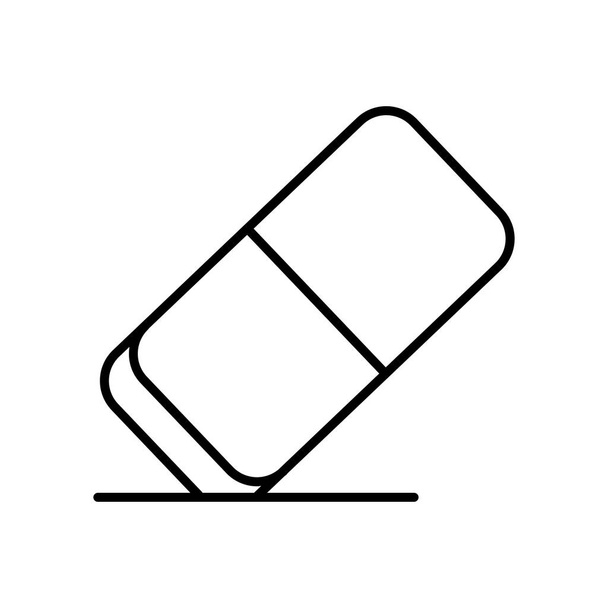 Eraser icon. icon related to education. line icon style. Simple design editable - Vector, Image