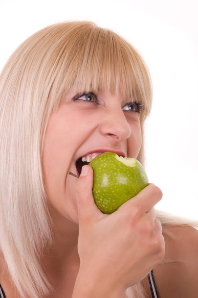 Girl biting the apple - Foto, Imagem